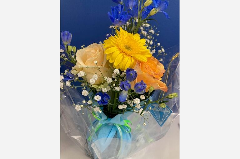 開店２周年記念の花