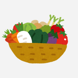 野菜かごのいらすと